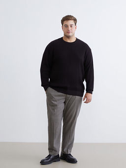 Bisiklet Yaka Erkek Triko Kazak