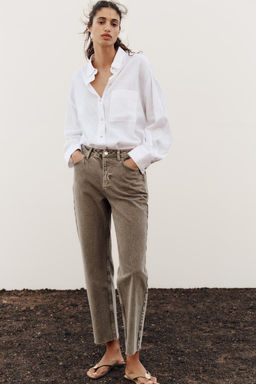 Z1975 STRAIGHT HIGH-WAIST ANKLE-LENGTH JEANS