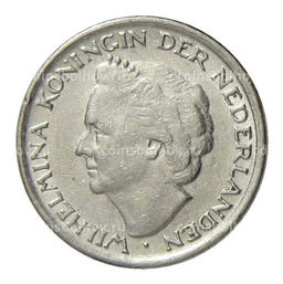 Монета 10 центов 1948 года Нидерланды