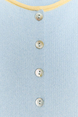 KNIT TOP WITH CONTRAST TRIMS - Zara фото 6