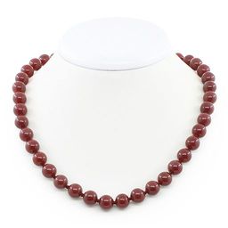 Бусы сердолик, круглые 10мм, короткие 45см