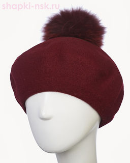 Берет фетр флис Помпон 115 Берет женский флис (58-59) - Tonak фото 3