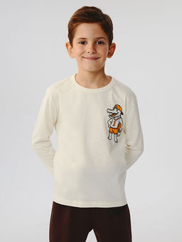 Dinozor Bask?l? Erkek ?ocuk Ti??rt