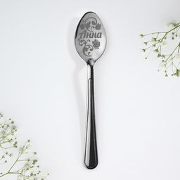 Цена за 3 шт. Ложка чайная именная Анна, 3?14 см