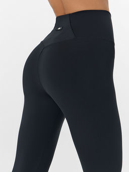 Бриджи спортивные женские с высокой линией талии черные - Mark formelle фото 6