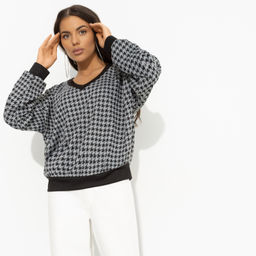 Свитшот свободного силуэта Весьма изящна (black) - Charutti фото 12