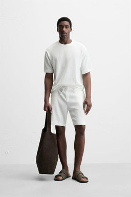 TEXTURED JACQUARD T-SHIRT - Zara фото 9