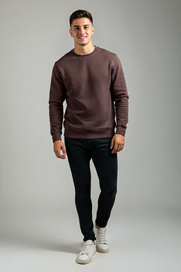 Kahverengi Regular/Normal Kesim __i Polar/S_cak Tutan Sweatshirt TMNAW21SW1208 - Trendyolmilla фото 2
