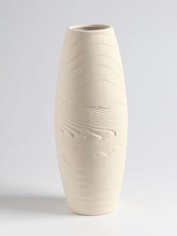 Ваза для цветов «Бего», классик, 27×9 см, керамика, бежевая