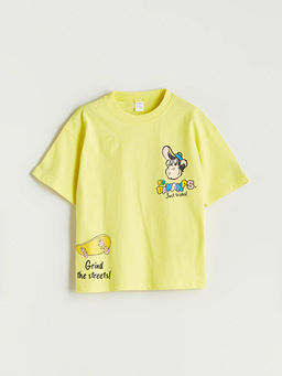 Nostaljik Maymun Bask?l? Erkek ?ocuk Ti??rt