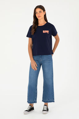 Женская темно-синяя футболка - U.s. polo assn фото 11