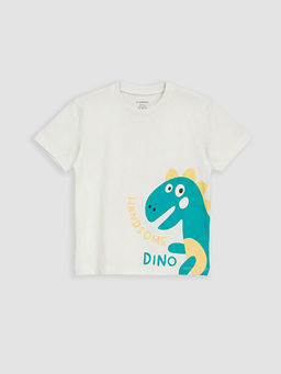 Dinozor Bask?l? Erkek ?ocuk Ti??rt