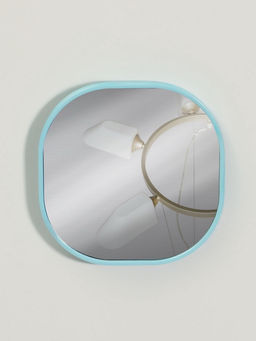 Зеркало карманное Узор, с подставкой, 8?8 см, голубое - Qf фото 5