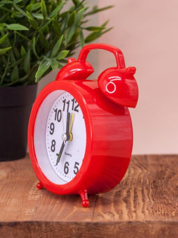 Часы-будильник "Black numbers", red