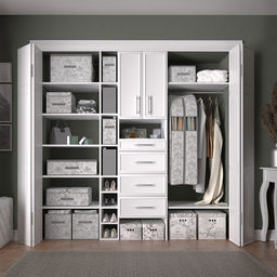 Короб стеллажный с двойной крышкой, 58*40*18 см, VINTAGE GREY, шт - Valiant фото 5