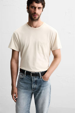 TOPSTITCHED LEATHER BELT - Zara фото 2