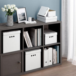 VAL CG-BCTN-DR-4Smono Короб картонный, складной, малый, 25*33*18.5 см, монохром, 4 шт., CLASSIC GREY, шт