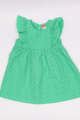 CRB wear / CSBG 63829-37-414 Платье для девочки,зеленый/Ex.Cherubino