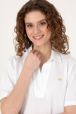 Kad_n Beyaz Ti__rt - U.s. polo assn фото 2