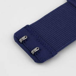 Застёжка-удлинитель для бюстгальтера, 3 ряда 2 крючка, 3,2 10,5 см, 5 шт, цвет тёмно-синий - Арт узор фото 3