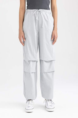 Классные брюки из 100% хлопка из поплина Parachute - Defacto фото 8