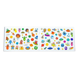 Наклейки детские 111 наклеек. Космос, 12 стр.