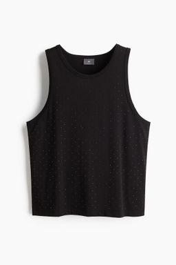 Camiseta sin mangas con strass Regular Fit - H&m фото 7