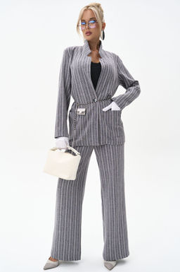 Брюки Грей (серый/полоска)