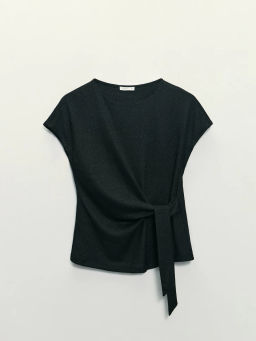 Топ с декоративным узлом и люрексом / Zarina