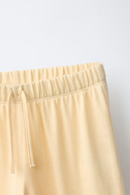 CONJUNTO CAMISETA Y PANTAL?N WIDE LEG LISOS / Amarillo - Zara фото 8