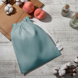 Мешочек текстильный «Этель» Home collection, 27×34 см, 61% лён, 39% хлопок, зелёный