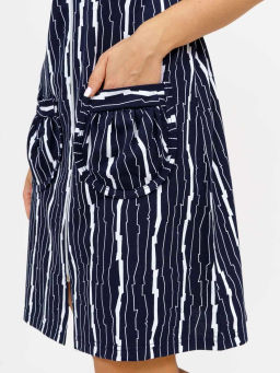 Халат женский, цвет темно-синий