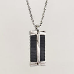 Кулон из стали на цепочке