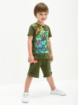 Шорты для мальчика цвета хаки - Kogankids фото 4