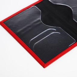 Подарочный набор, ремень с винтом, картхолдер на телефон, обложа для паспорта, футляр для очков, цвет красный - Simaland фото 9