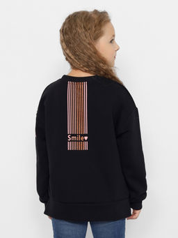 CRB wear/CWJG 63716-22-390 Джемпер для девочки,черный/Ex.Cherubino