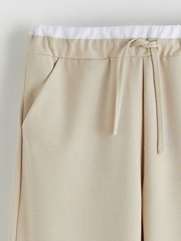 Beli Lastikli K?z ?ocuk Pantolon