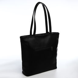 Сумка-шопер на молнии, цвет чёрный - Simaland фото 6