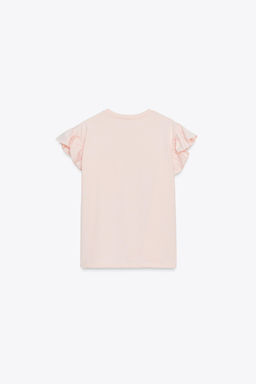 T-SHIRT WITH RAISED ROSES - Zara фото 2