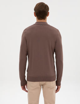 Vizon Regular Fit Bisiklet Yaka Fermuarl_ Triko Kazak - Pierre cardin фото 5
