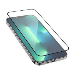 Защитное стекло Hoco A26, для iPhone 13 Pro Max, с защитной сеткой для микрофона, чёрное