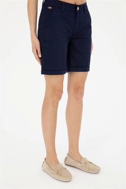 Женские темно-синие тканые шорты Неожиданная скидка в корзине - U.s. polo assn фото 2