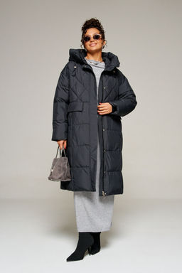 Пальто Beautiful Free 8016-Р черный