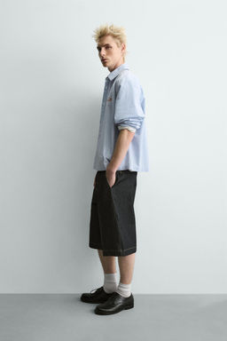 RELAXED FIT BERMUDA SHORTS - Zara фото 4