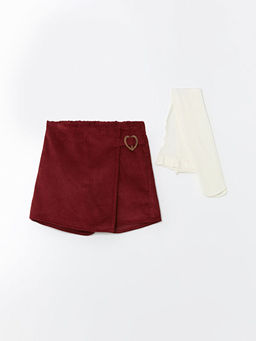 Beli Lastikli K?z Bebek ?ort Etek ve K?lotlu ?orap 2li