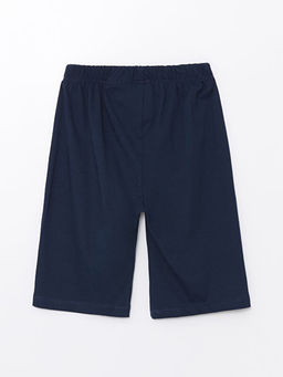 Beli Lastikli Bask?l? Erkek ?ocuk Pijama ?ort - Waikiki фото 2