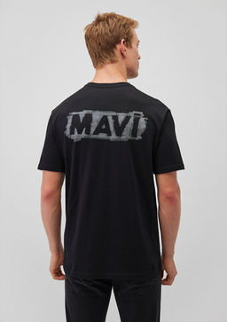 Mavi Logo Bask?l? Siyah Tisort  фото 4