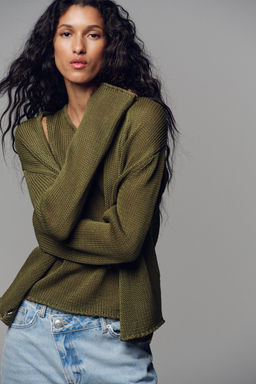 100% COTTON KNIT CARDIGAN - Zara фото 3