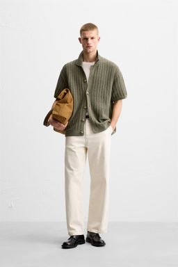 TEXTURED KNIT SHIRT