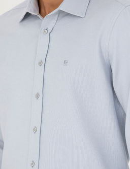 Gri Slim Fit Uzun Kollu G_mlek